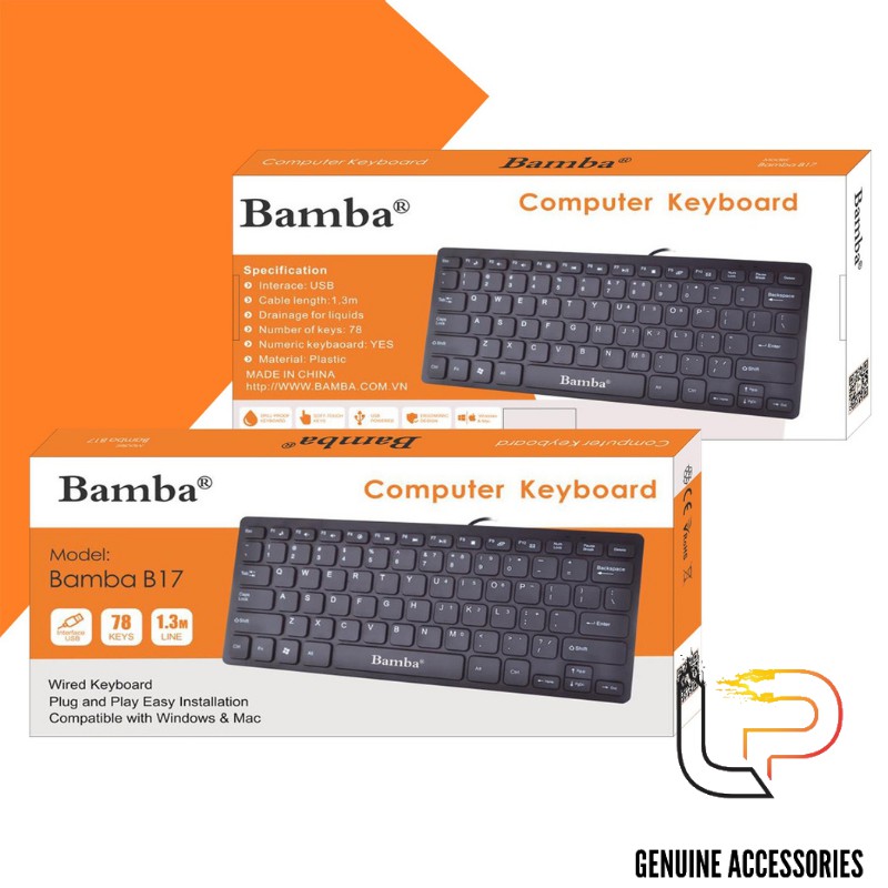 Bàn phím máy tính Mini - KEYBOARD MINI BAMBA B17