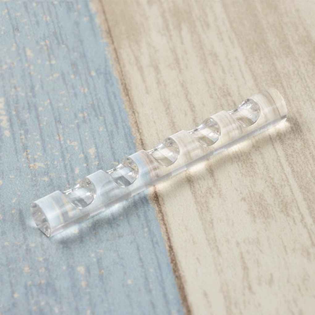 [Hàng mới về] Giá đỡ cọ trang điểm bằng acrylic trong suốt 5 ngăn tiện dụng