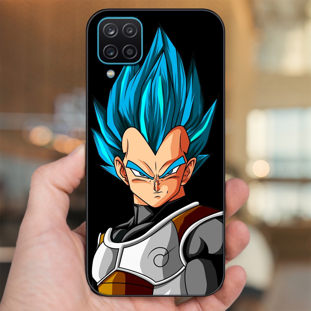 Ốp lưng Samsung A12 5G, M12 viền đen in hình Vegeta Dragon Ball