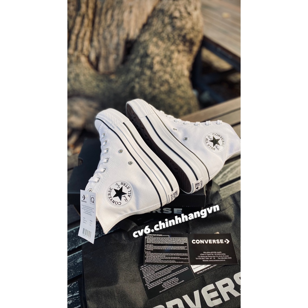 🇱🇧 ( 𝙃𝙖̀𝙣𝙜 𝙍𝙚𝙖𝙡 ) Giày Conversse Chuck Taylor Lift Canvas Hi Top/Cao Cổ