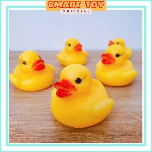 Đồ chơi nhà tắm vịt thả bồn tắm, set 4 mẹ con vịt kêu chíp chíp vui nhộn dành cho bé yêu