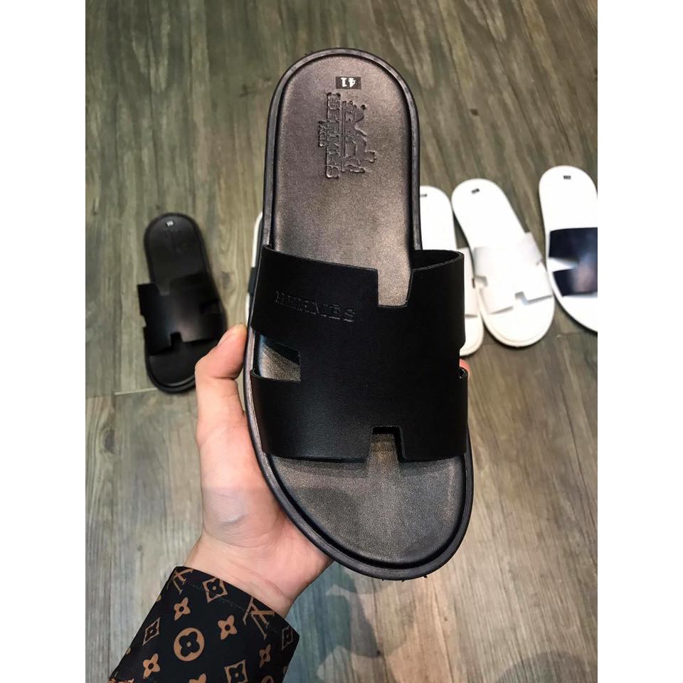 DÉP KẸP NAM QUAI H ĐEN