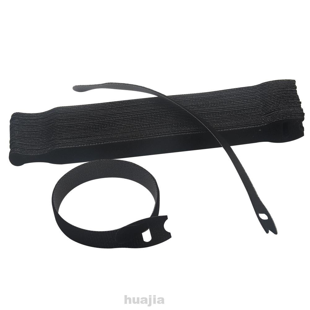 30 Pcs Nylon Magic Sticker Back To Reusable Fastener Stick Straps Loop Cable