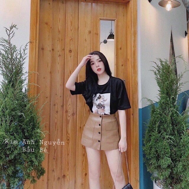 Quần da giả váy xinh xắn