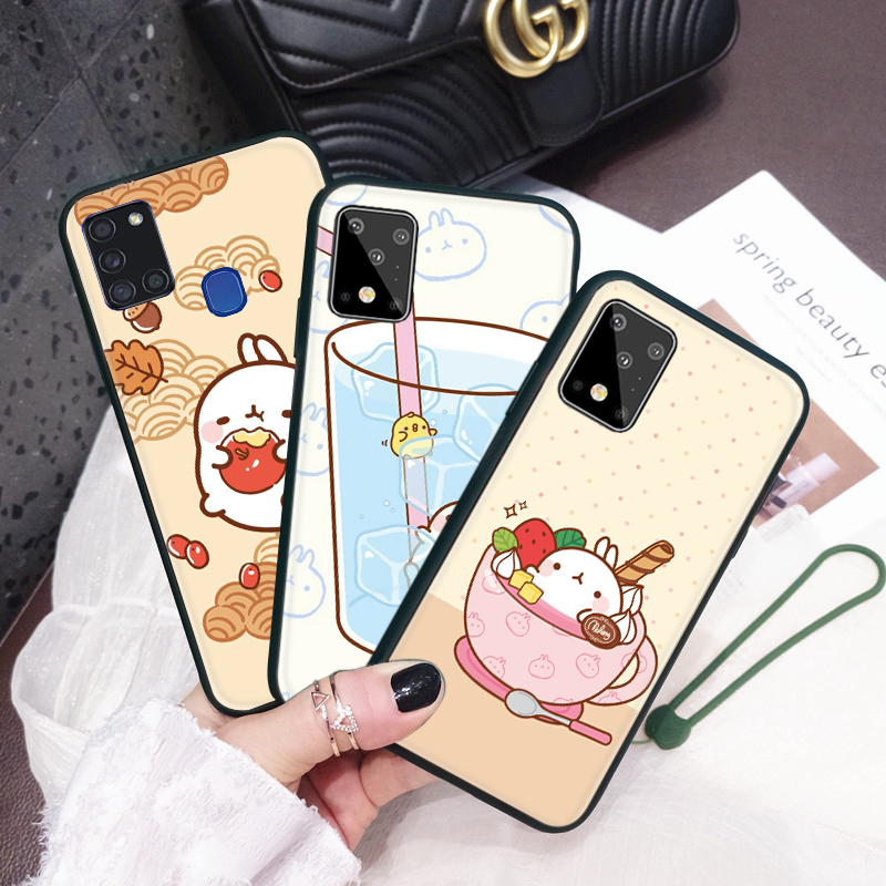 Samsung A31 A42 A02 A12 A32 A52 A72 F62 M62 Soft Case 39Q cute hot chocolate clipart