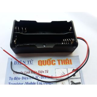 Đế 2 pin nối tiếp 18650 (pin sạc)