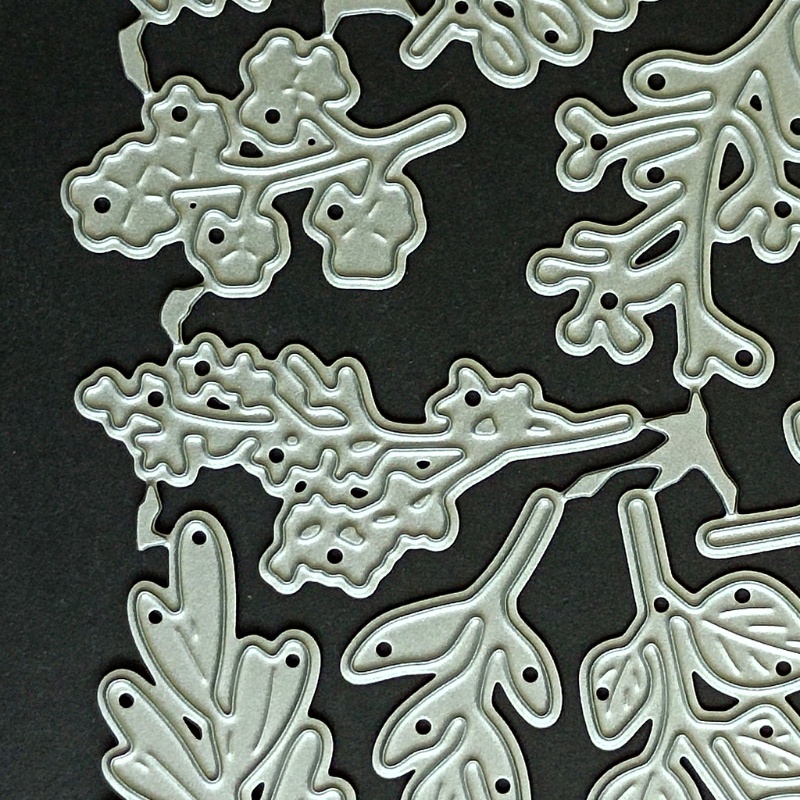 QQ Khuôn Cắt Giấy Kim Loại Hình Chiếc Lá Xinh Xắn