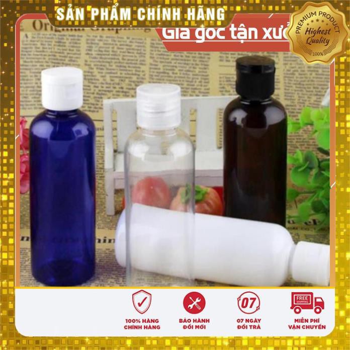 Chai Chiết Mĩ Phẩm ❤ TRÙM SỈ ❤ Chai lọ nhựa pet nắp bật [100ml,50ml] chiết mỹ phẩm, dầu gội, sữa tắm , phụ kiện du lịch