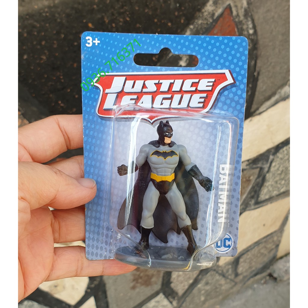 Mô hình nhân vật siêu anh hùng Justice League - Batman size mini hàng Mattel Canada