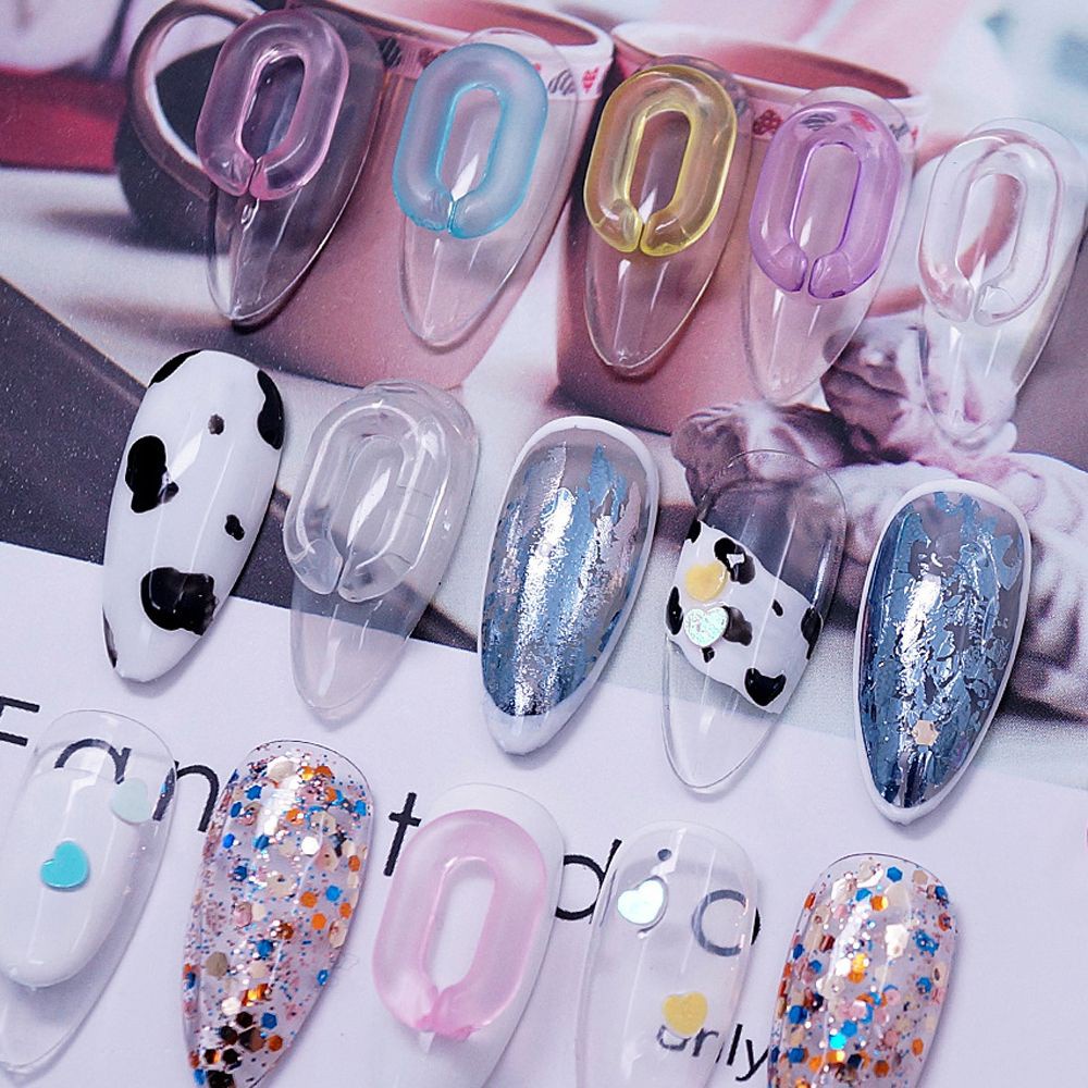 [Hàng mới về] Set 20 Hạt Đính Móng Tay 3D Bằng Nhựa Màu Kẹo Dễ Thương Trang Trí Nghệ Thuật