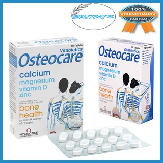 Viên Uống Bổ Sung Canxi, Khoáng Chất Cho Xương Chắc Khoẻ Vitabiotics Osteocare 30 Viên