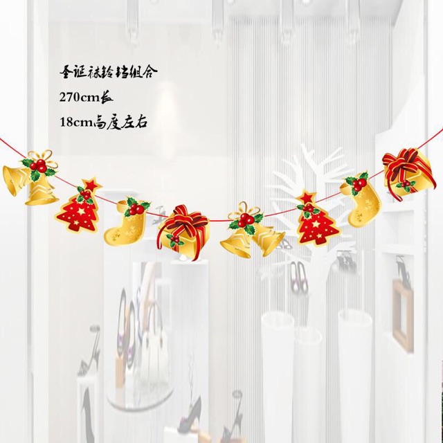 Dây Treo Trang Trí Noel với nhiều mẫu đẹp và màu sắc nổi bật phù hợp với chủ đề trong dịp giáng sinh