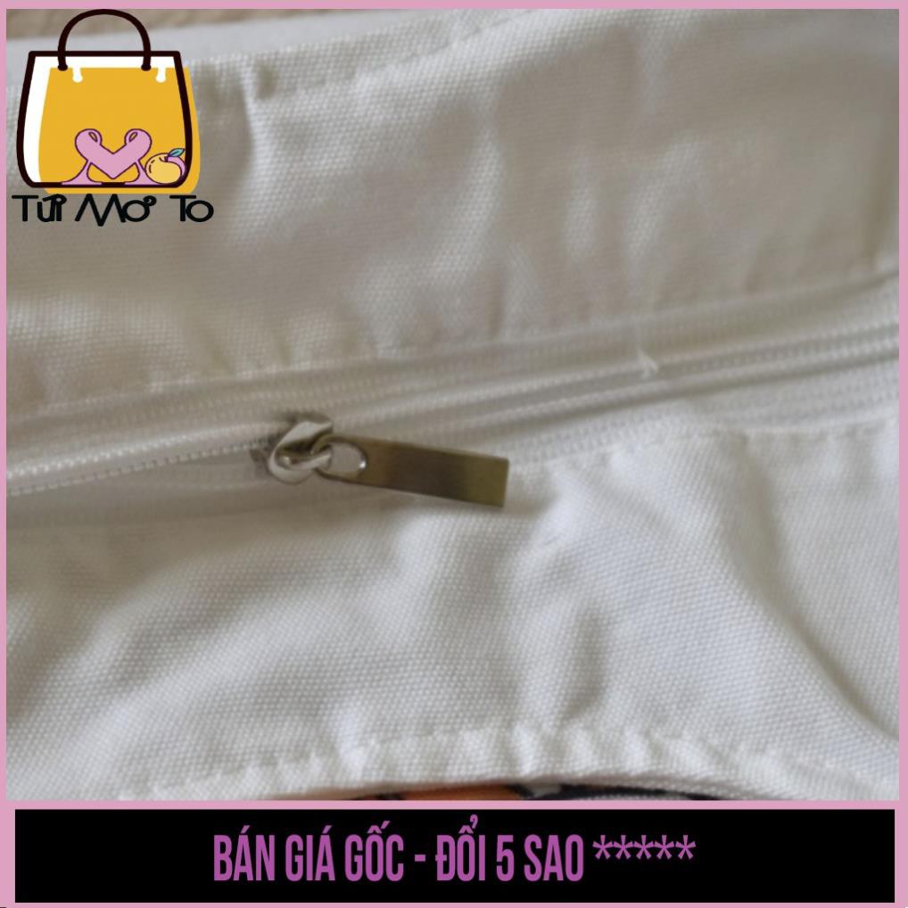 Túi tote, túi vải canvas, có khóa kéo in hình ẩm thực, các món ăn đặc sắc - Túi Mơ To store