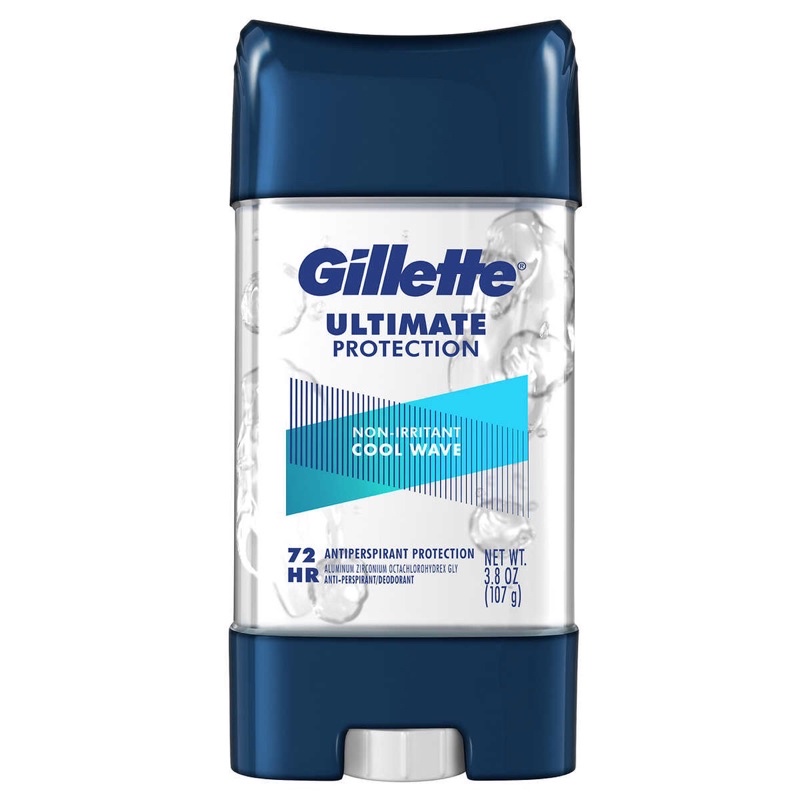 Lăn khử mùi nam Gillette Clear Gel Cool Wave 6in1 Ultimate Protection 107g