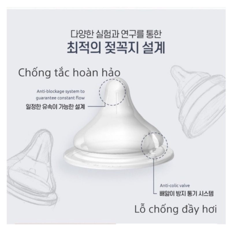 Bình sữa Rice Hạt Gạo TGM cho bé nội địa Hàn Quốc