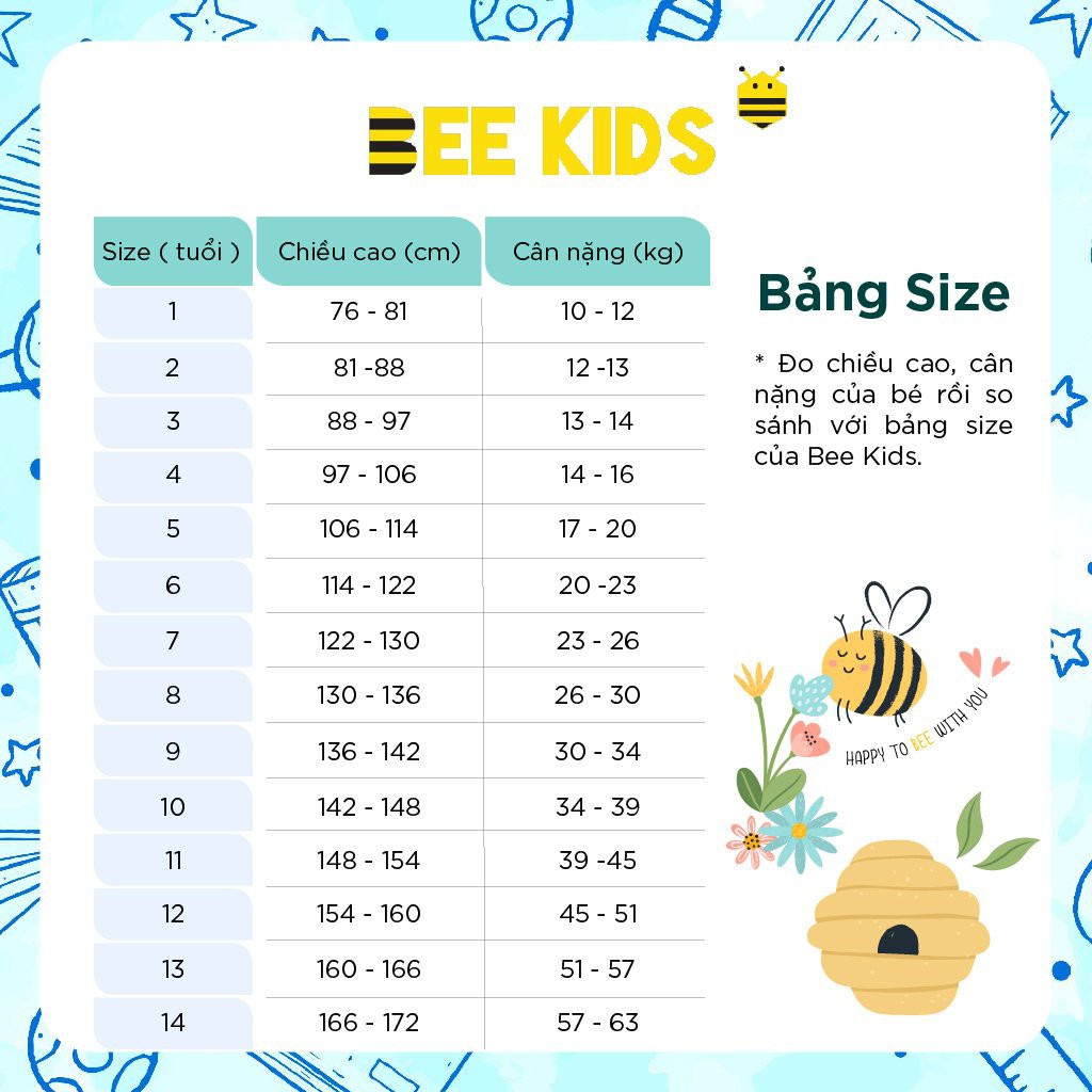 Chân Váy Bé Gái Bee Kids Dáng Chữ A Cạp Chun Bèo Túi Chéo Thân Trước Cho Bé (4 - 14 tuổi) 7JJ01590SA