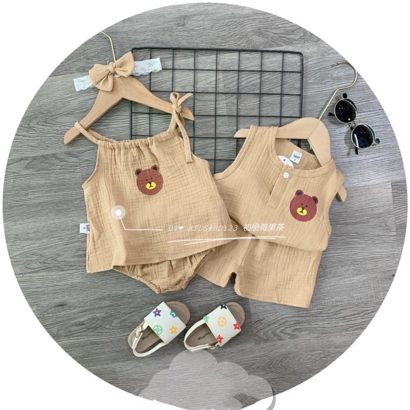 Set Bộ Xô Muslin chất đẹp loại 1 cho bé trai bé gái