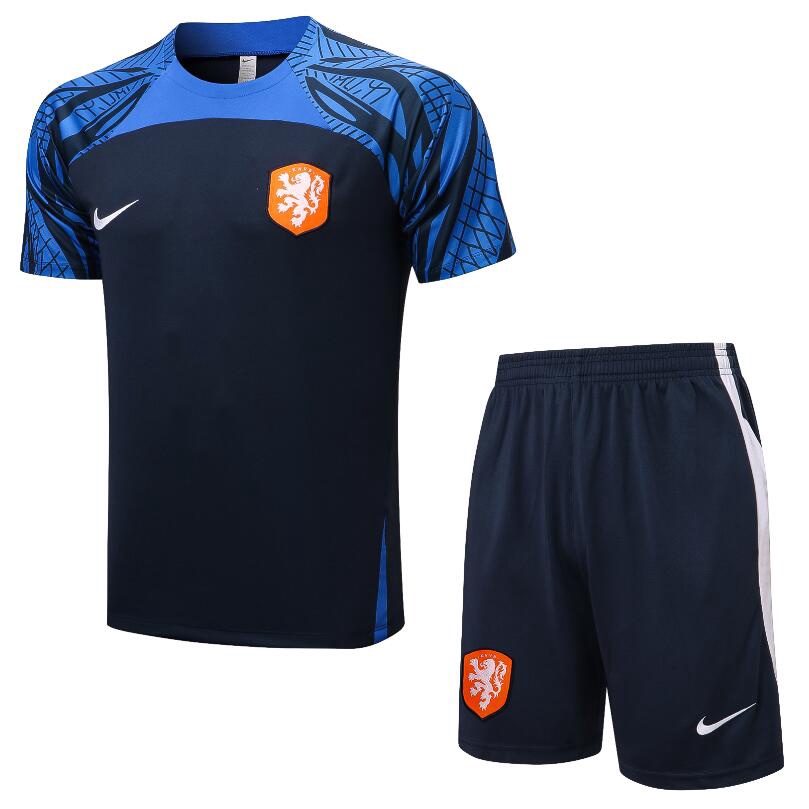 Áo Thun Thể Thao Tay Ngắn In Chữ 22-23 Dutch / Royal Blue / Sport