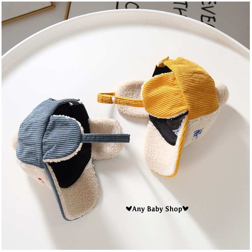 Mũ nón phi công in chữ NewYork cho bé trai bé gái có ốp tai nhiều màu dễ thương-hàng có sẵn ❣❣