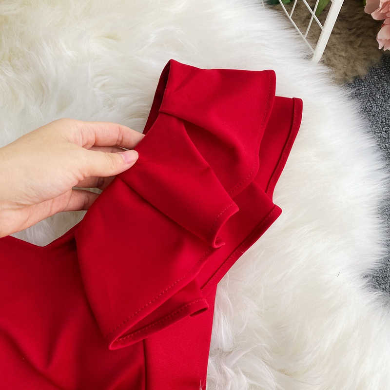 🌸Hàng Order🌸 Váy Đầm Dáng Xòe Lệch Vai Công Chúa Tiểu Thư Nữ Tính 🌸Hàng Quảng Châu