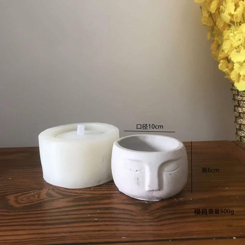 Khuôn silicone Hình Trái Tim Dùng Làm Chậu Hoa diy