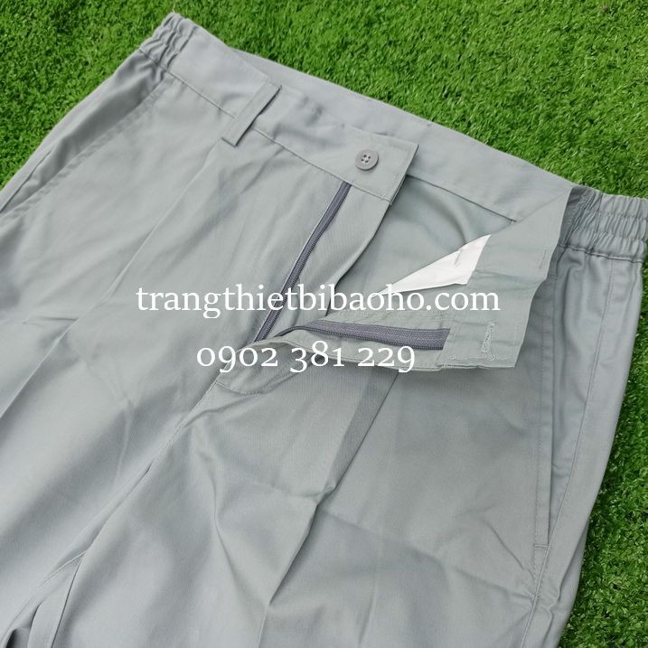 Quần áo bảo hộ lao động kỹ sư ghi phối xanh PR02 túi hộp