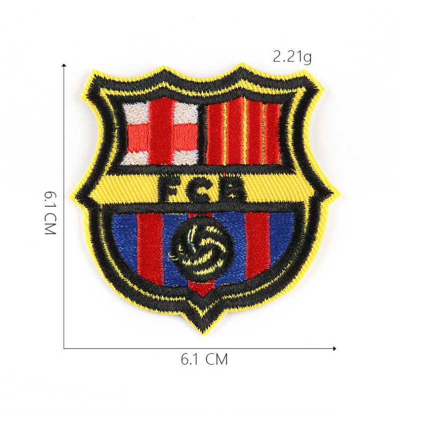 Logo vải may hoặc ủi clb bóng đá chelsea, Real, barca, M.u, liverpool...