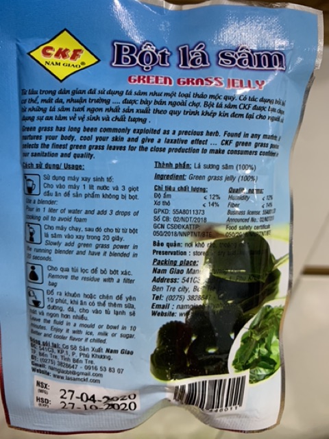 Bột lá sâm/ bột sương sâm Nam Giao/ thạch sương sâm | BigBuy360 - bigbuy360.vn