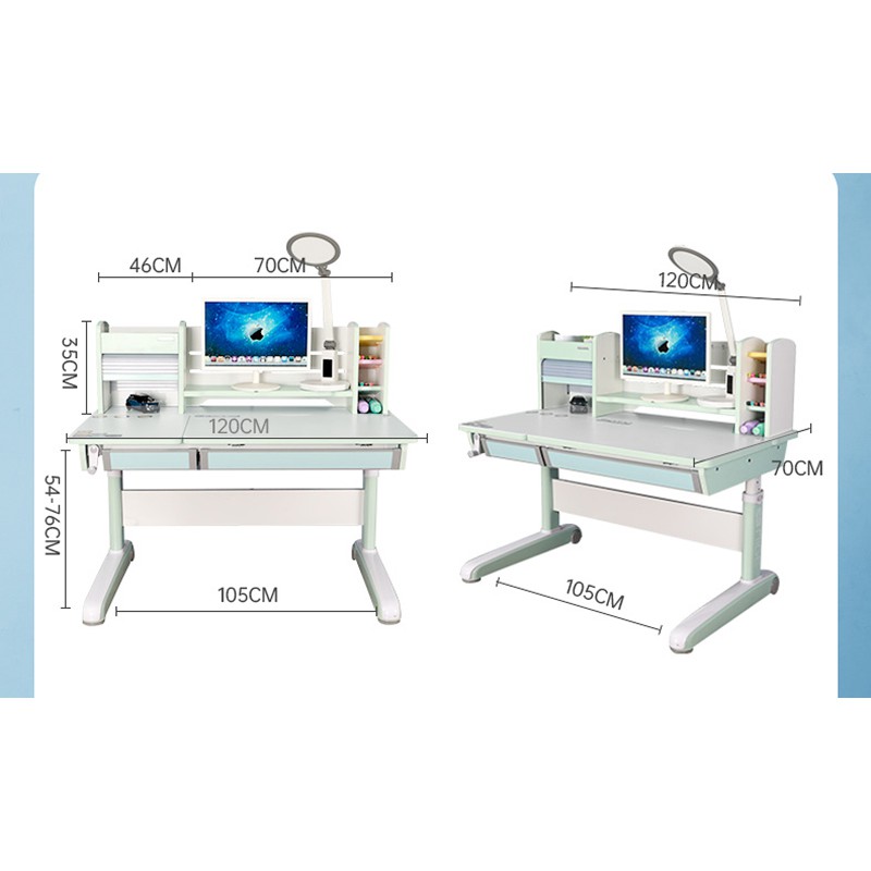 [MODEL MỚI QUÀ SIÊU YÊU] Bàn học chống gù chống cận cho bé dài 1m2 model JD-120G | BigBuy360 - bigbuy360.vn