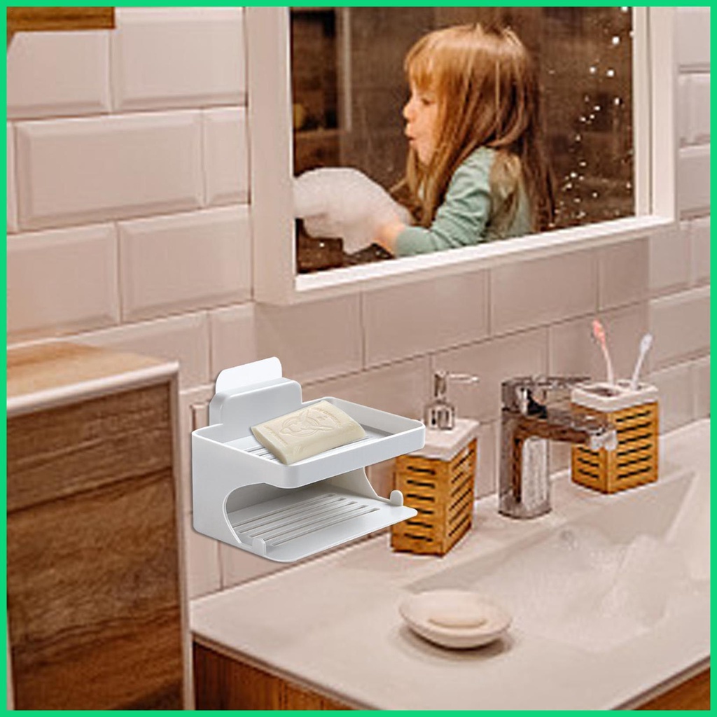 Giá Đỡ Xà Phòng Gắn Tường Không Cần Khoan Tiện Dụng Cho Nhà Tắm