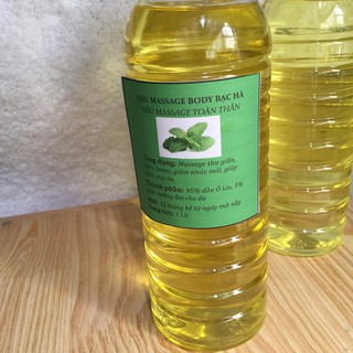 Tinh dầu massage bạc hà 1000 ml dùng cho spa