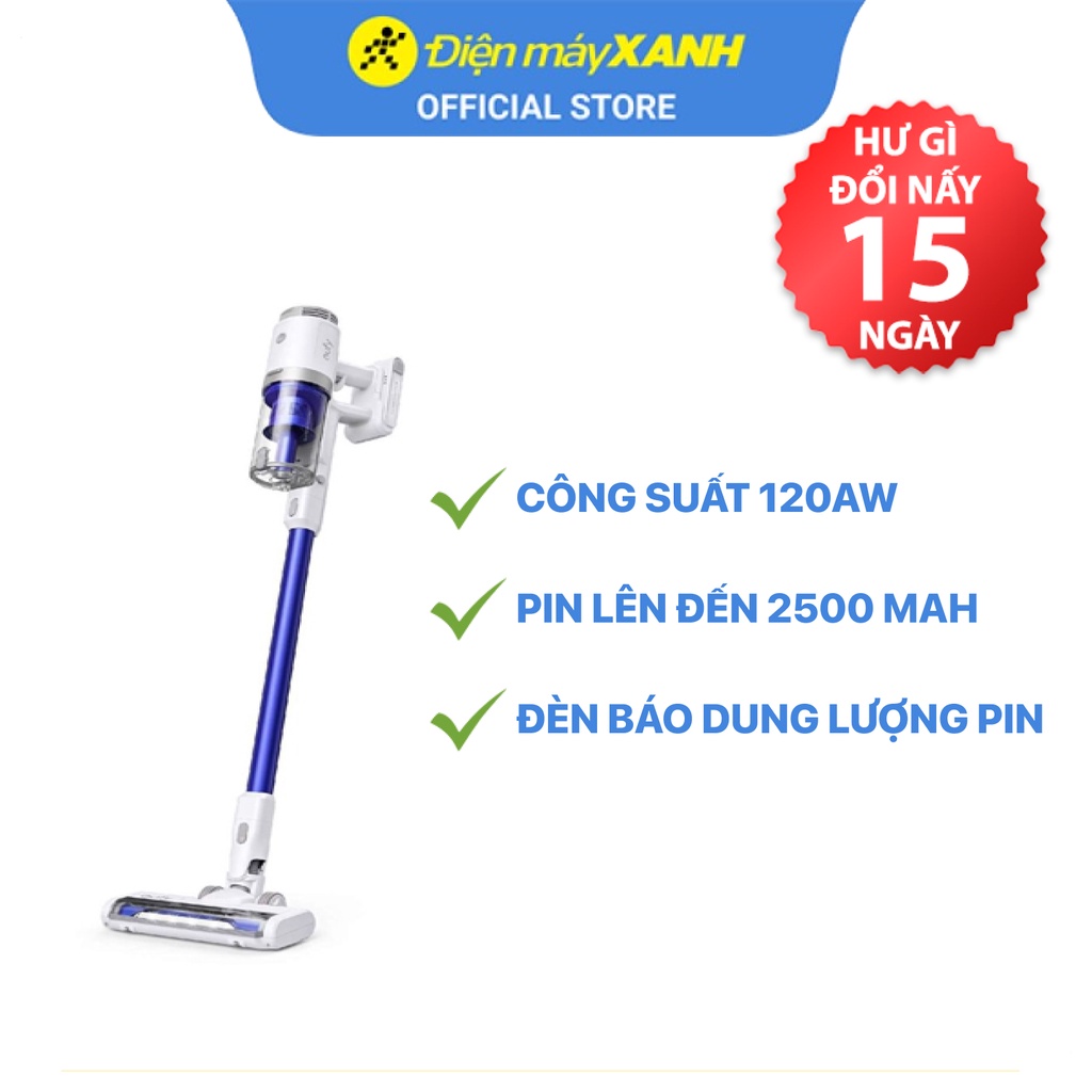 Máy hút bụi cầm tay Anker Eufy HomeVac S11 Go T2501 lực hút 20000Pa có đầu hút cho xe hơi - Chính hãng BH 12 tháng