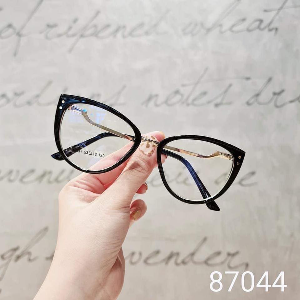 Kính cận tròn form mắt mèo 87044 nhiều màu