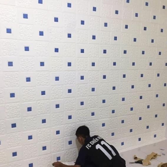 Xốp dán tường dán trần giả da FB nhũ kim tuyến lấp lánh đẹp nhất hót nhất trên thị trường hiện nay giá 14000 | BigBuy360 - bigbuy360.vn