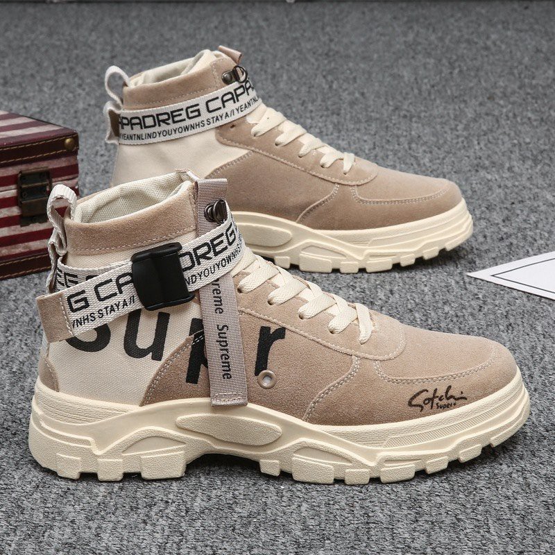 [Mã FAGREEN245 giảm tới 30K đơn 99K] Giày nam cổ cao - giày boots nam cao cấp Sakeroad 1975 phong cách bụi bặm | BigBuy360 - bigbuy360.vn