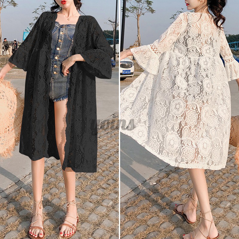 Áo Khoác Ren Đi Biển Thời Trang Cho Nữ