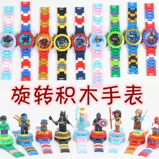 Đồng Hồ Lắp Ráp Hình Siêu Anh Hùng Đẹp Mắt Cho Bé