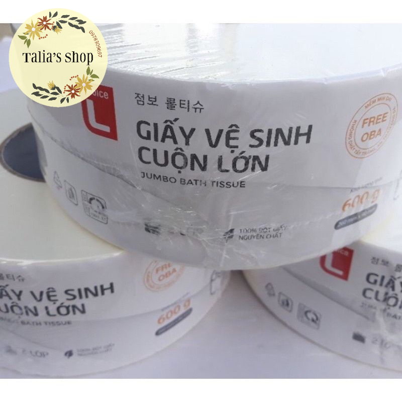 KHĂN GIẤY CUỘN VỆ SINH LOTTE 600g / 2 lớp