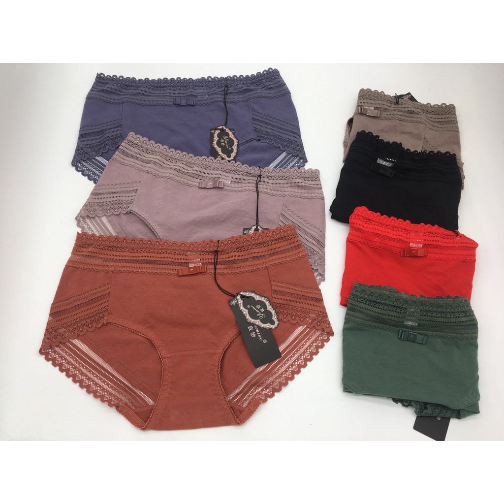 Quần lót cotton , quần lót nữ phối ren 2222 kge