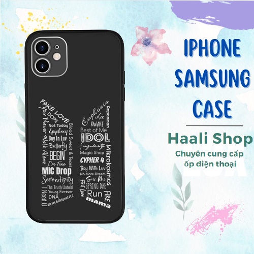 Ốp ĐT Đôi Cho Bạn Thân Hàn Quốc BTS KPOP Tên Bài Hát Bts Chống Bụi Bẩn cho IPHONE SAMSUNG HQUPOD01139