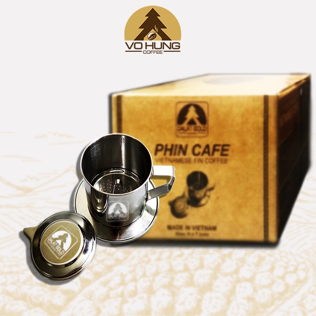 Phin pha cafe inox Võ Hùng Coffee cà phê pha phin cafe phin cho 1 người uống PHINIS7 Size 7