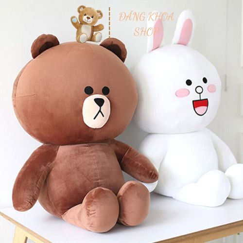 Gấu Bông Brown Buồn Cao Cấp, Thú Nhồi Bông Brown Mềm Mịn Không Xù Lông - Hàng Cao Cấp