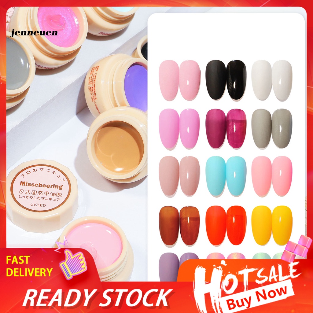 [Hàng mới về] Gel sơn móng tay màu trơn không gây kích ứng cho nữ