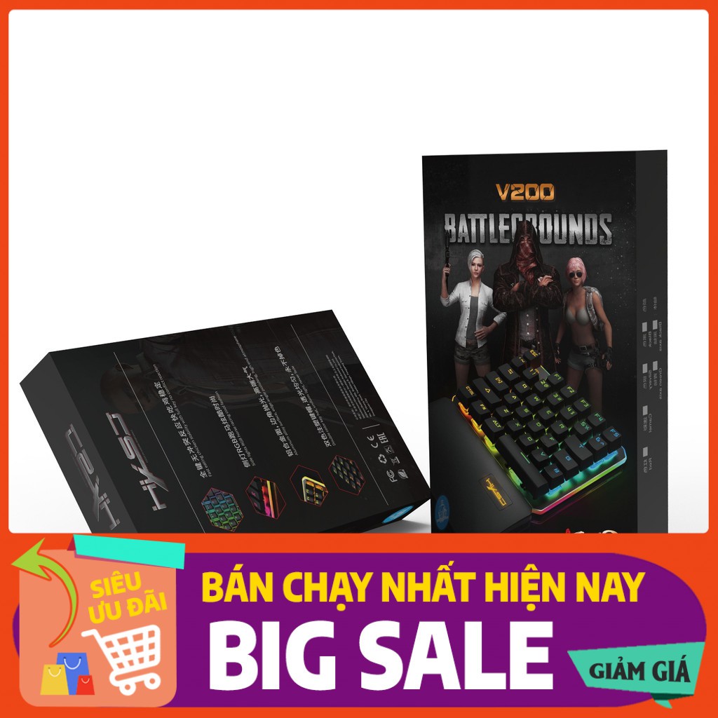 HXSJ V200 | Bàn phím cơ gaming một tay