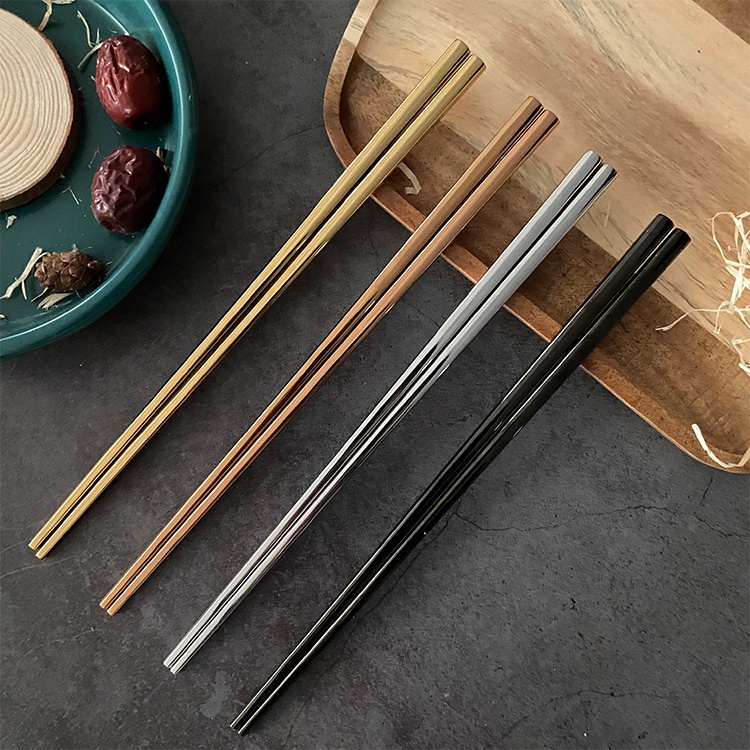 Bộ Đũa Inox 304 Chopstick Thép Không Gỉ Chất Lượng Cao Nhà Hàng