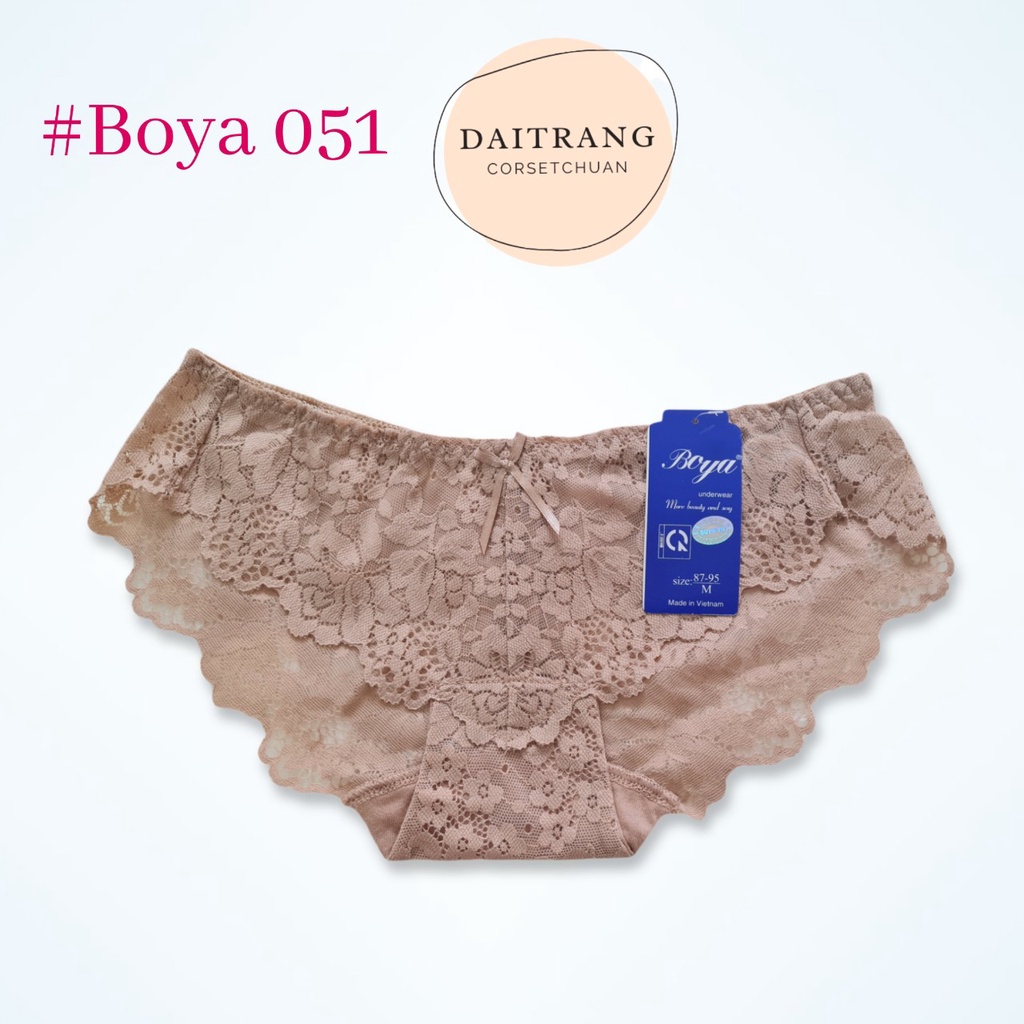 [Mã SRBACK010912 hoàn 20K xu đơn 50K] Quần lót ren nữ Boya 051 cạp thấp sexy (được chọn màu) | BigBuy360 - bigbuy360.vn