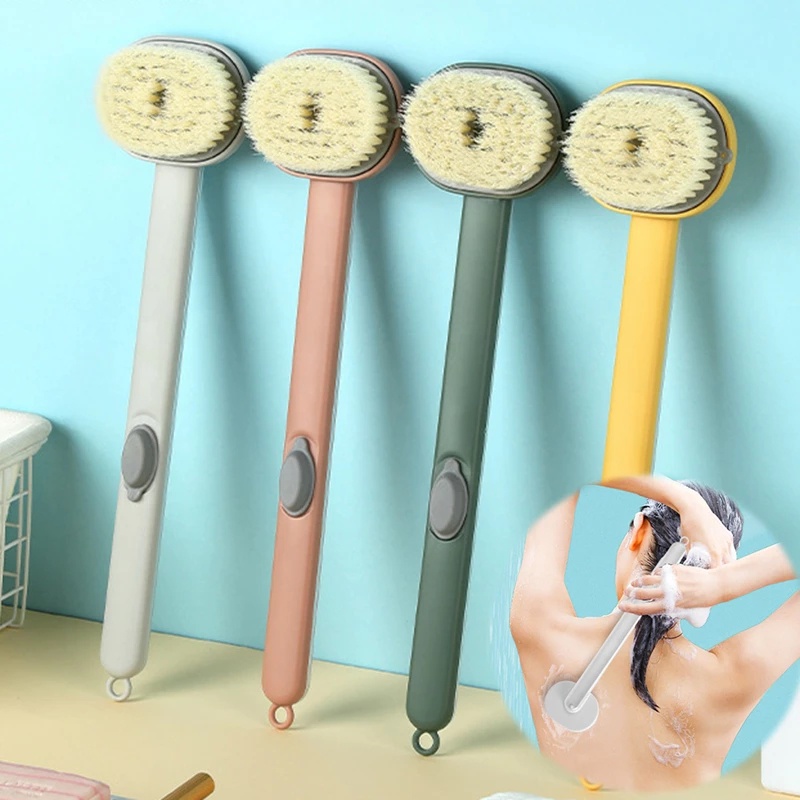 Bàn Chải Tắm Có Thể Tháo Rời Với Bình Xịt Chất Lỏng / Tay Cầm Dài Tẩy Tế Bào Chết Toàn Thân