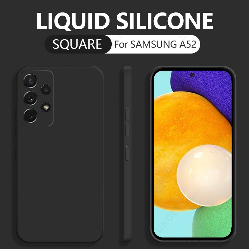Ốp Điện Thoại Silicon Vuông Cho Samsung Galaxy A52 A72 A71 A51 S20 FE S21 Ultra S10 Plus A50 A31 A70 A32 A41 A53 5G A21S S22