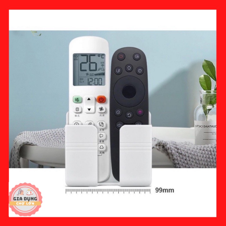 Giá đỡ điện thoại dán tường giữ điện thoại cố định khi sạc pin có thể đựng remote tivi/máy lạnh, dễ dàng lắp đặt