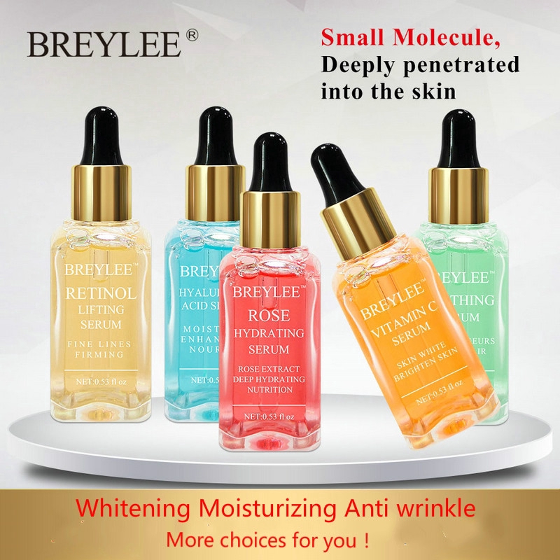 BREYLEE Bộ 5 Lọ Serum Chứa Axit Hyaluronic / Vitamin C / Retinol Làm Dịu / Dưỡng Ẩm / Làm Săn Chắc Da / Chống Nhăn Hiệu Quả